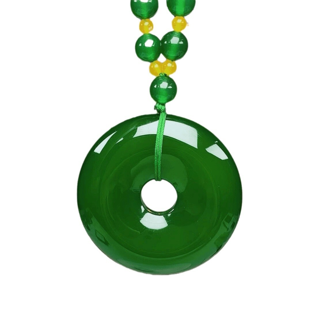 帝王綠平安扣項鍊