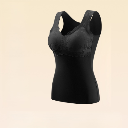 【免穿胸罩】浮雕保暖發熱打底背心
