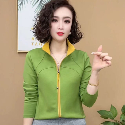 雙面穿雙拉鍊百搭打底開襟衫