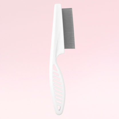 寵物除蚤鋼針梳新款扁平單色防滑貓咪除蚤梳梳子寵物用品