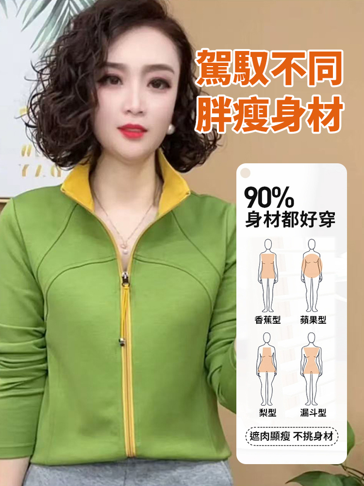 雙面穿雙拉鍊百搭打底開襟衫