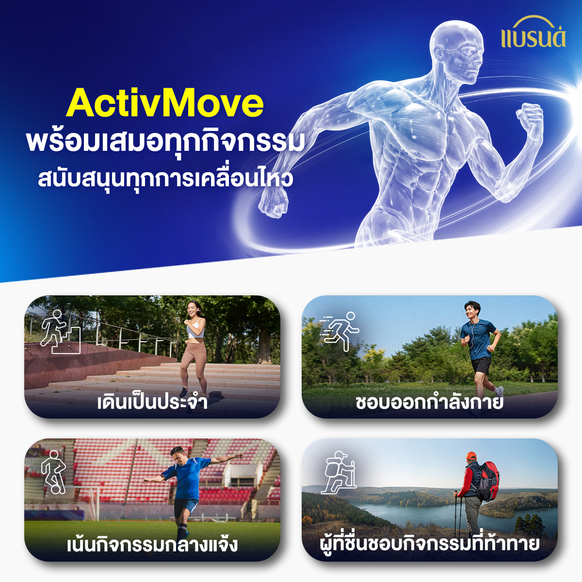 แบรนด์ แอคทีฟมูฟ 30 เม็ด