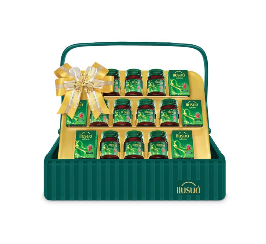 กระเช้าแบรนด์ซุปไก่สกัด 42 มล. 10 ขวด 