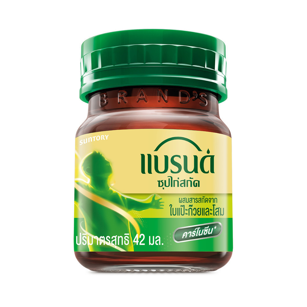 [แพ็ก x2] แบรนด์ซุปไก่สกัด ผสมสารสกัดจากใบแปะก๊วยและโสม 42 มล