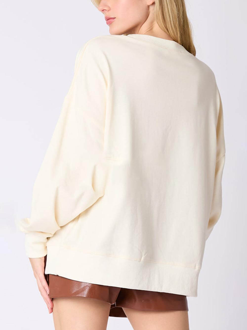 Halloween Colorful Pumpkin Embroidered Loose Sweatshirt