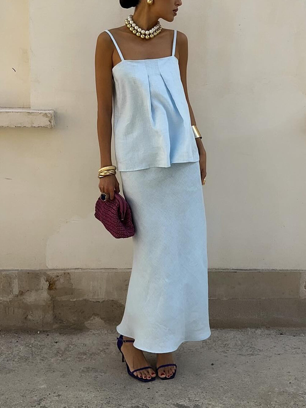 Casual Chic Ruched Camisole Top