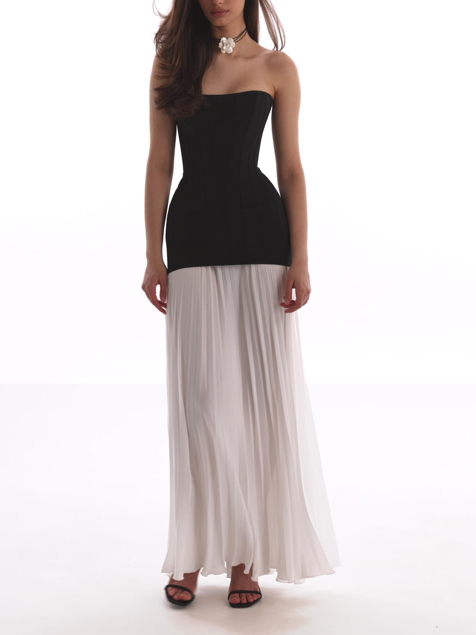 Elegant Classic Pleated Skirt Two-piece Set