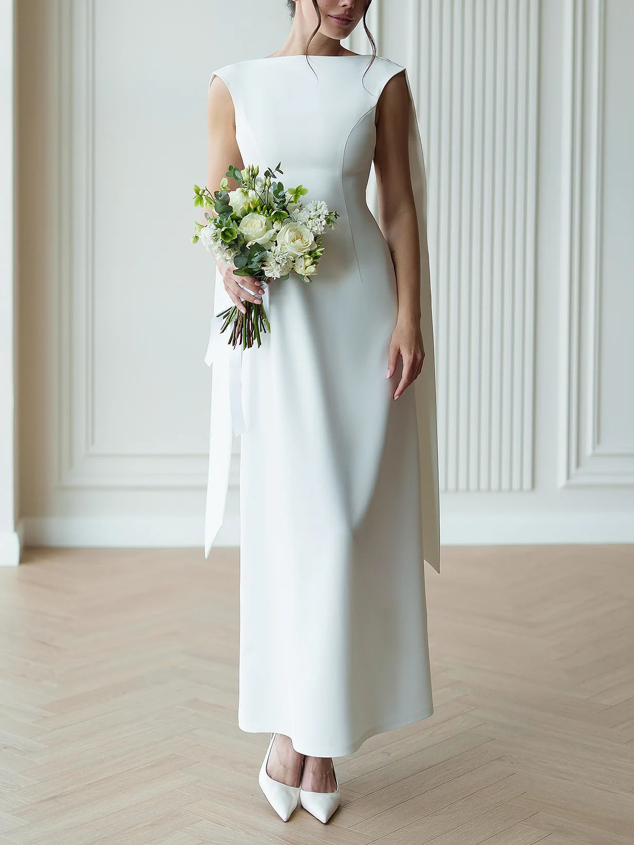 Elegant Fit Simple Backless Party Maxi Dress