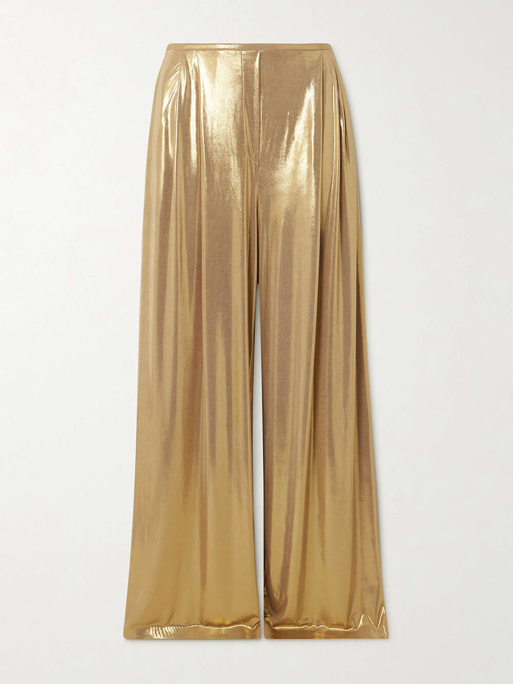 Elegant Pleated Stretch Wide-Leg Pants