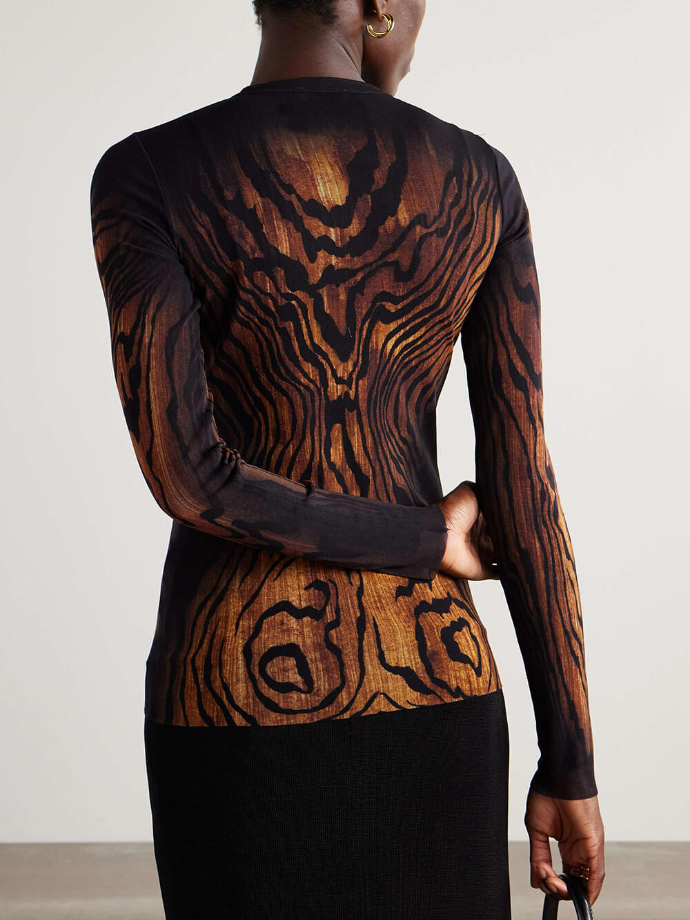 Unique Print Mesh T-Shirt