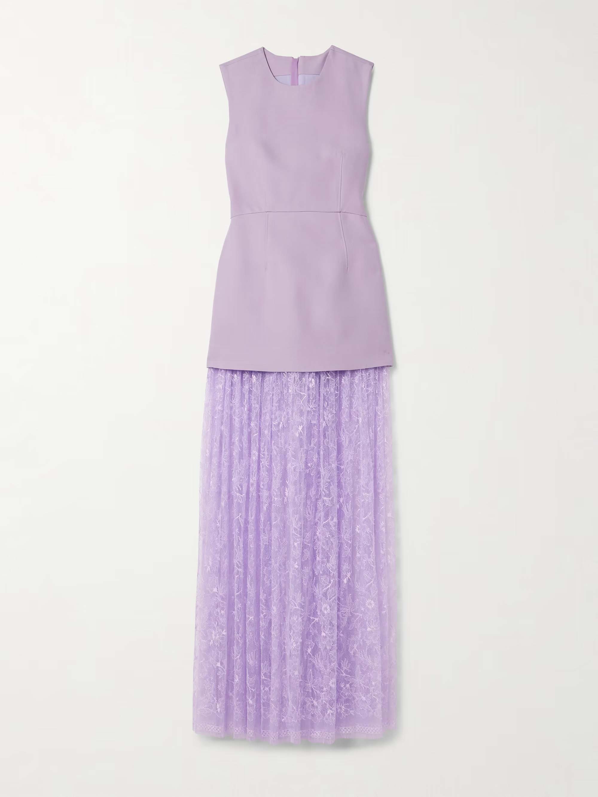 Elegant Corseted Waist Lace Maxi Dress