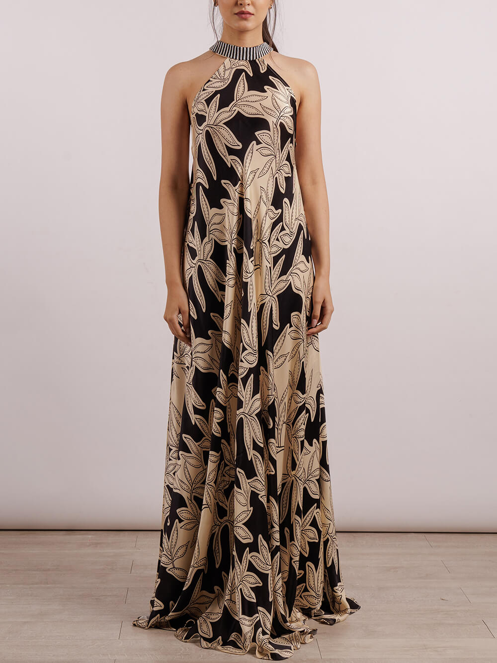 Retro Unique Poppy Flower Print Bloom Strappy Maxi Dress