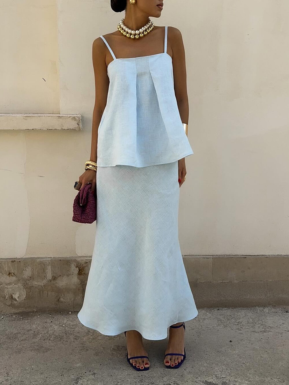 Casual Chic Ruched Camisole Top