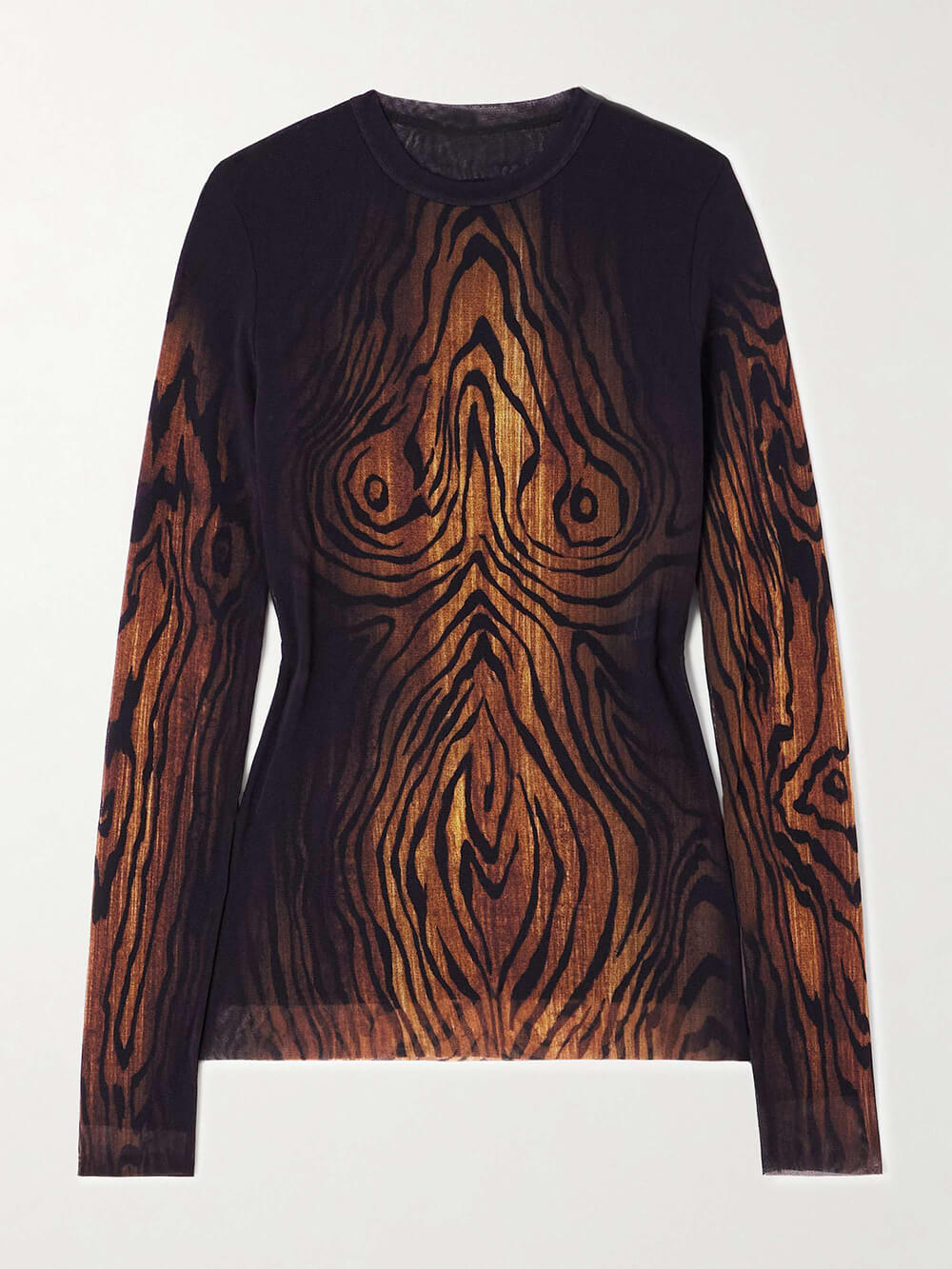 Unique Print Mesh T-Shirt