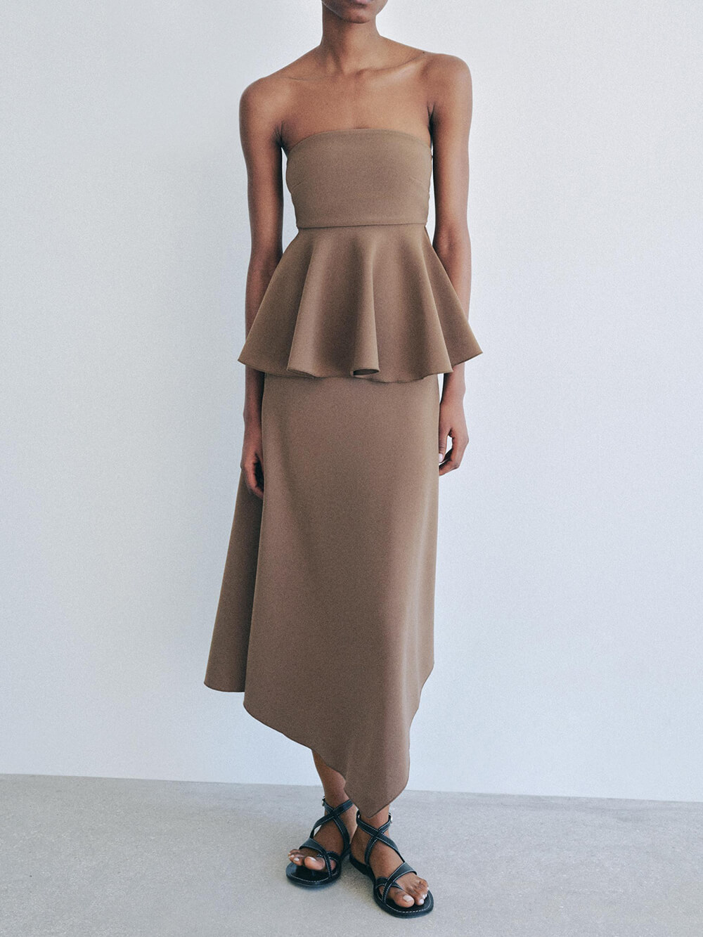 Classic Strapless Pleated Bandeau Top