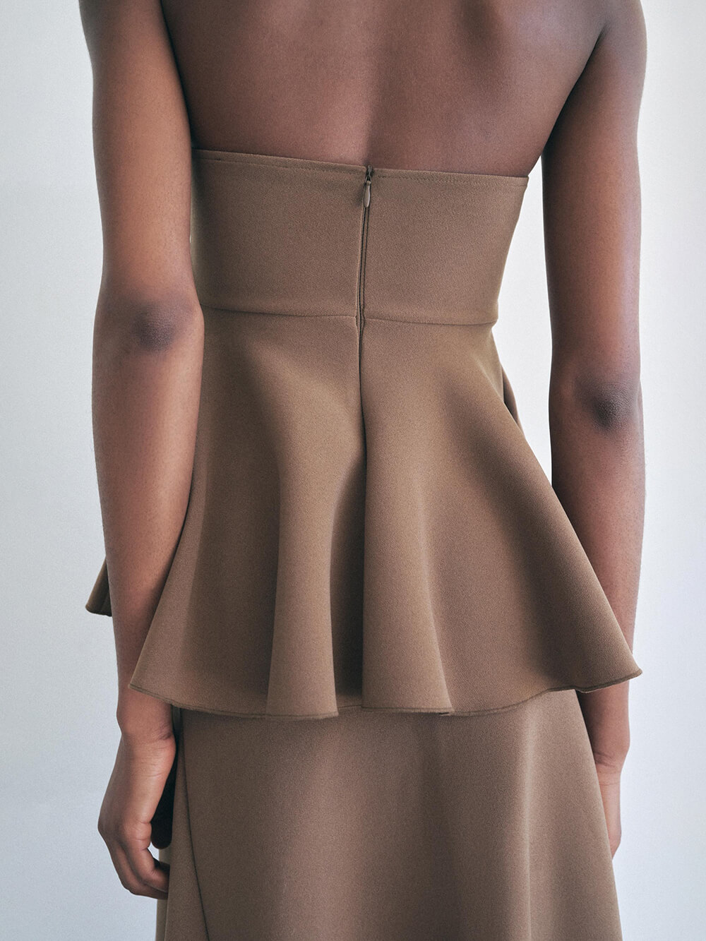 Classic Strapless Pleated Bandeau Top