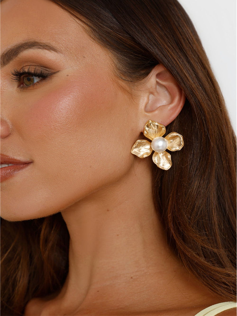 Couple flower earrings