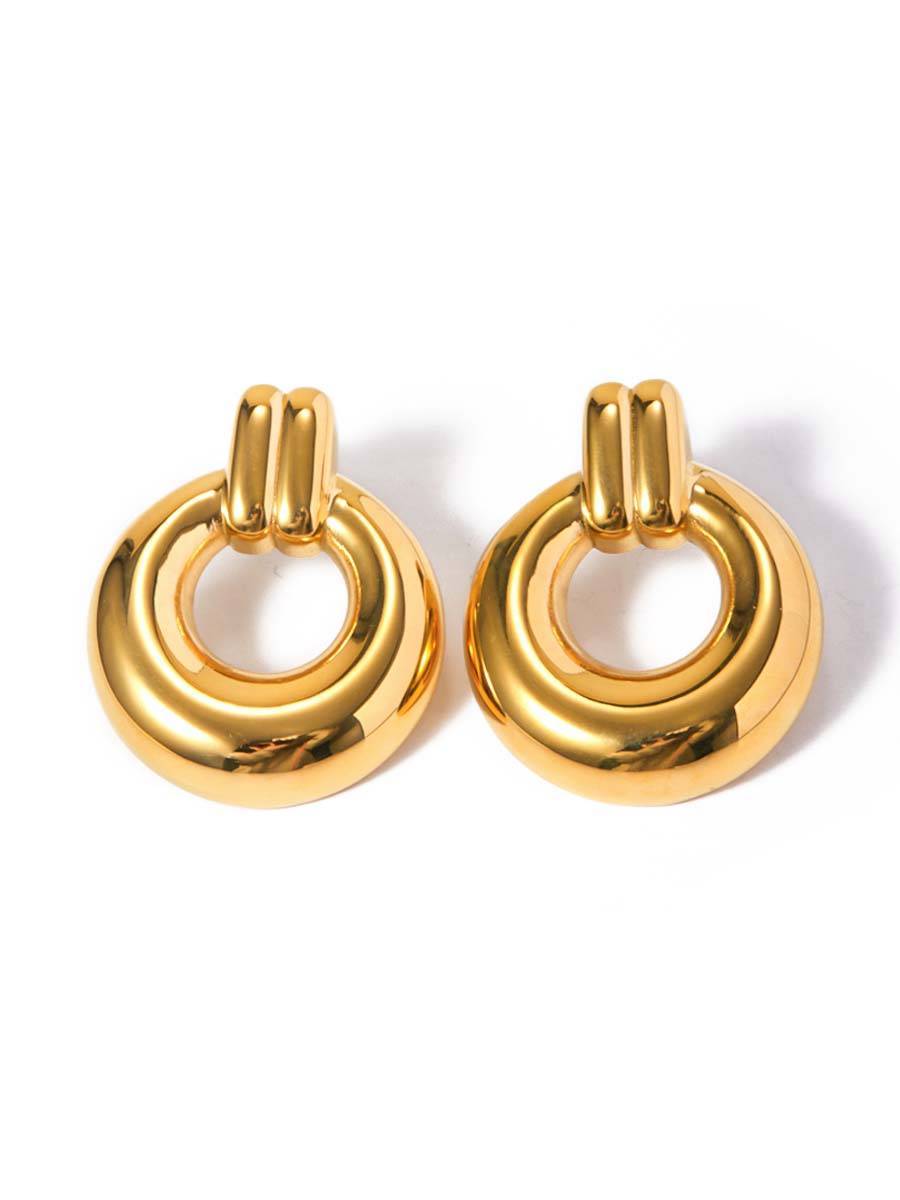Minimalist Double-ring Earrings