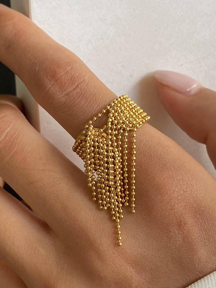 Light Luxury Tassel Ring