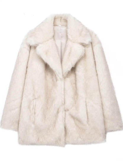 Classic Loose Mid-Length Oversized Fur Coat