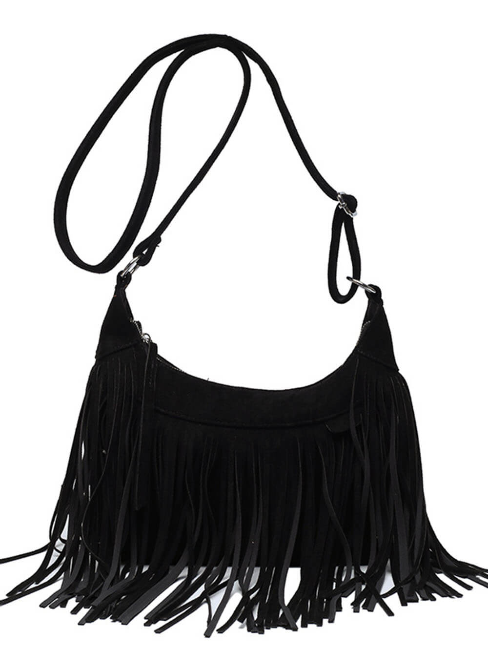 Bohemian Tassel Faux Deerskin Vintage Saddle Bag