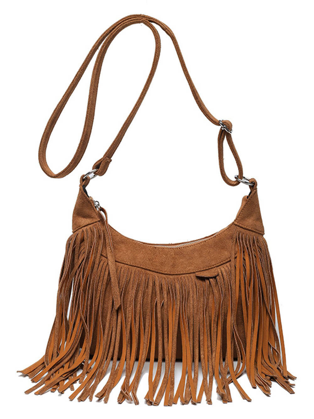 Bohemian Tassel Faux Deerskin Vintage Saddle Bag