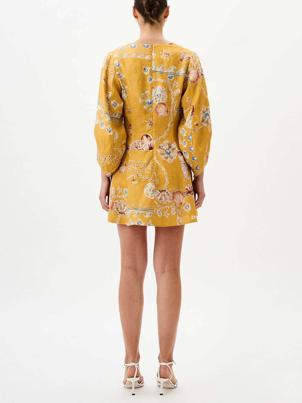 Unique Ocean World Print Resort Mini Dress