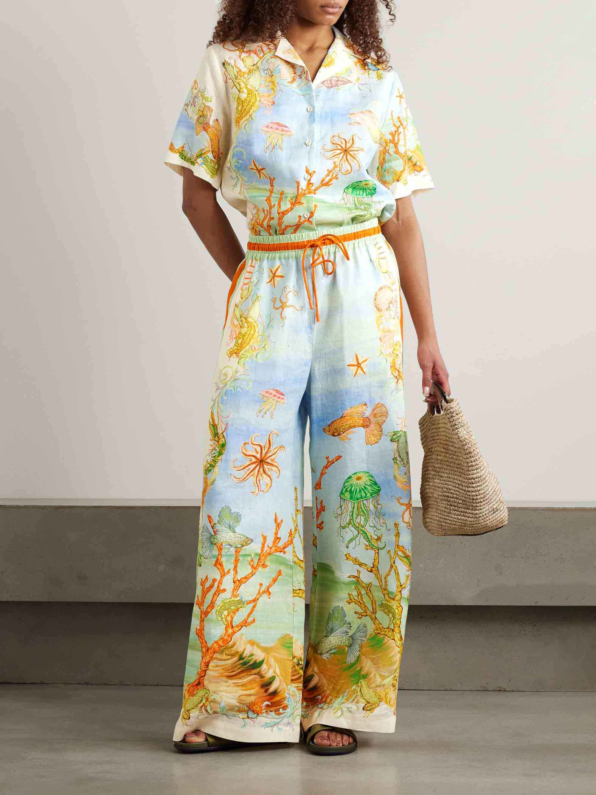 Unique Fantasy Ocean Coral Print Shirt