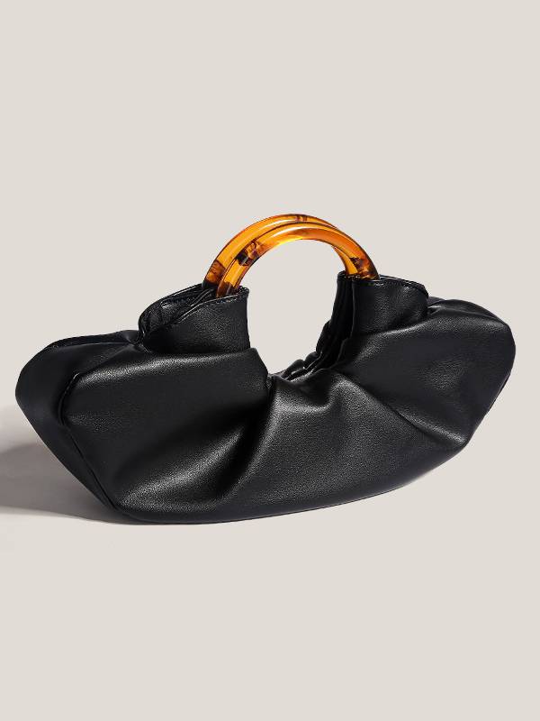 Curved Acrylic Handle Tote Bag