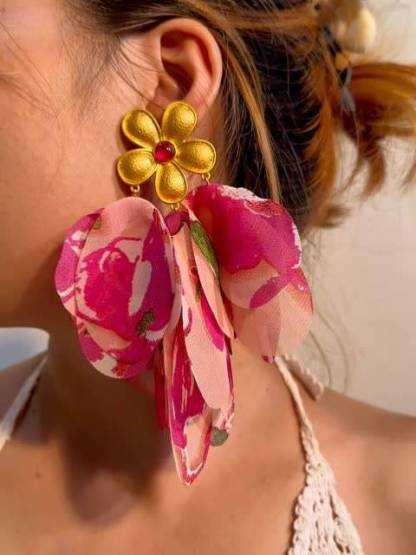 Colorful Petal Earrings