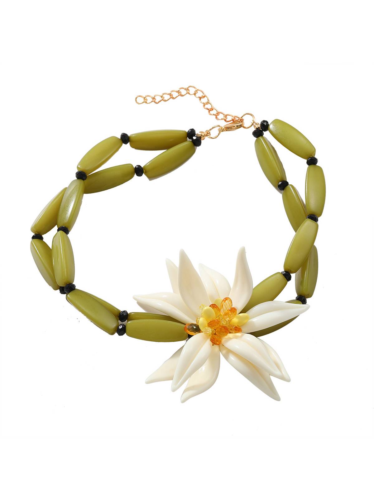 Flower Earrings Necklace Bracelet