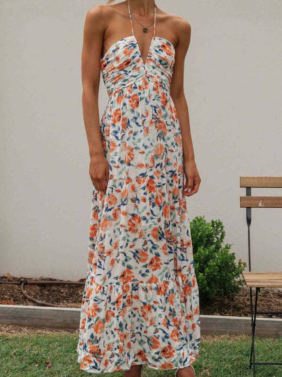 Floral-Print Maxi Dress