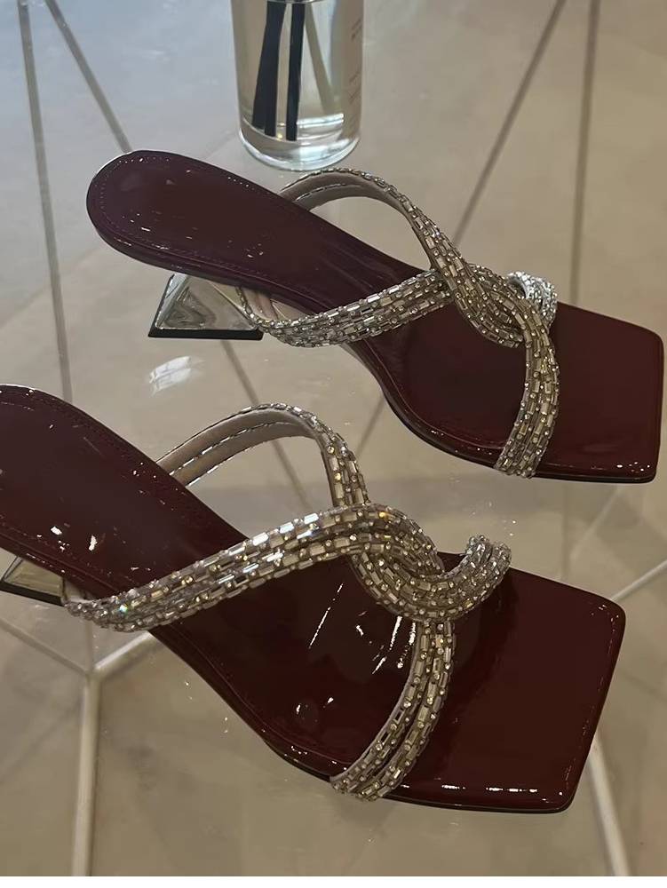 Minimalist High-heel Slippers