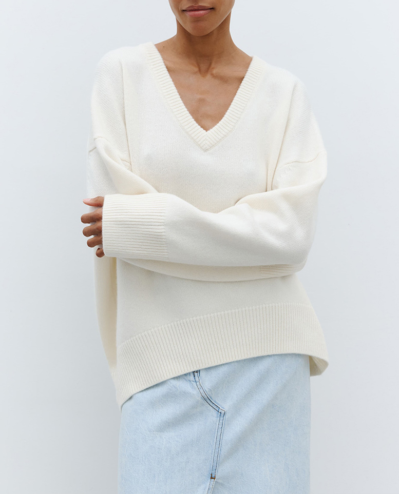 V-Neck Pullover Sweater