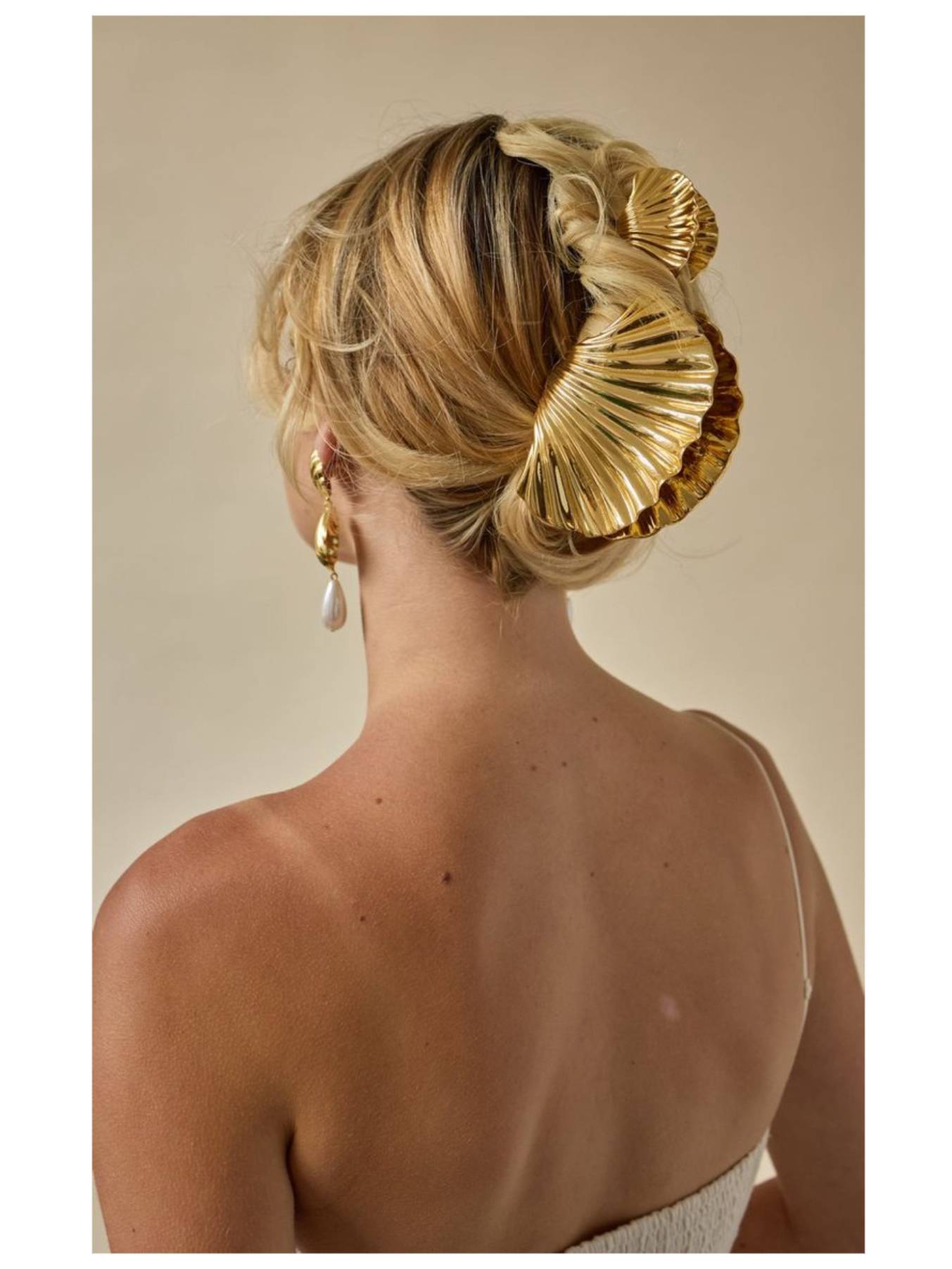 Metal Shell Hair Accessories Clip