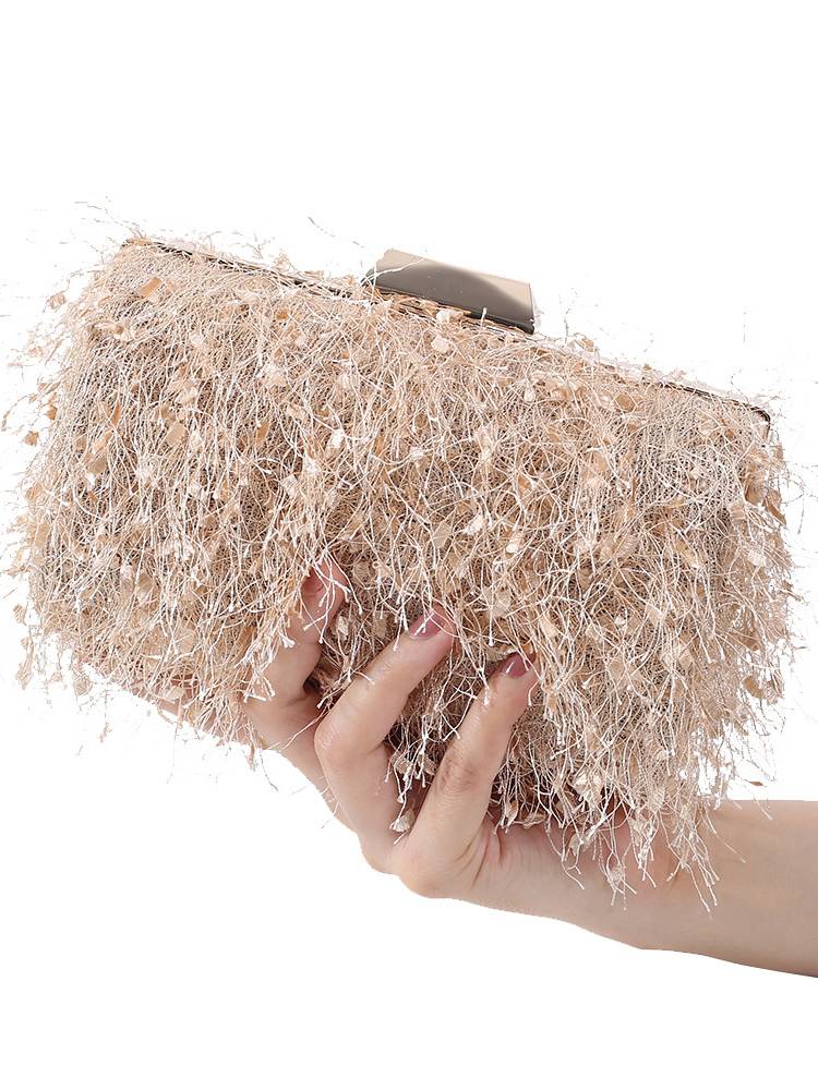 Tassel Clutch Chain Bag