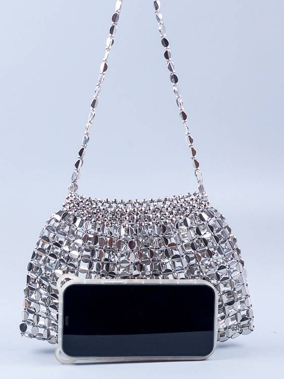 Hollow-out Woven Handbag Underarm Bag