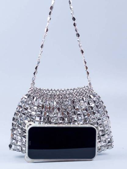 Hollow-out Woven Handbag Underarm Bag