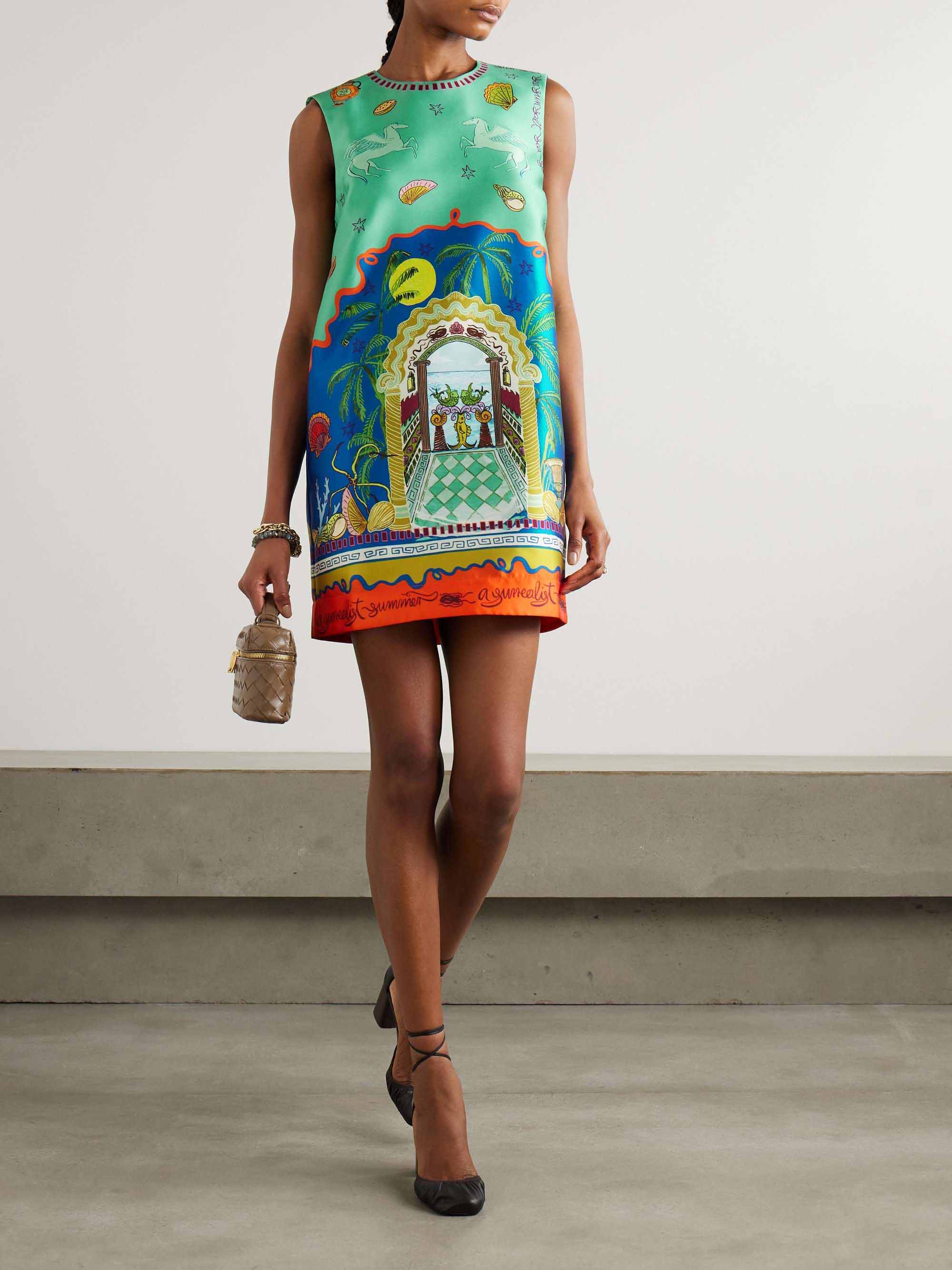 Modern Unique Summer Print Mini Dress