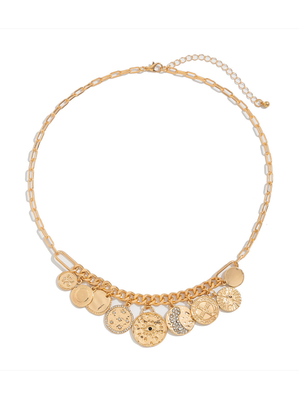 Fashionable Tassel Inlaid Rhinestone Clavicle Necklace