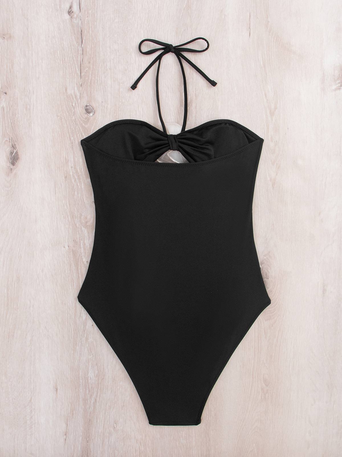 Three-dimensional Flower One-piece Swimsuit