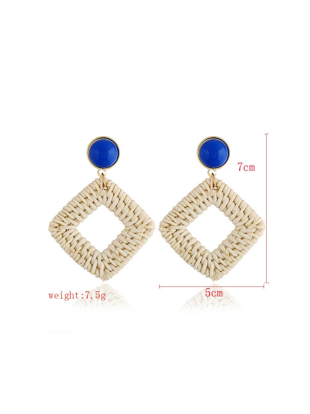 Bohemian Straw Earrings