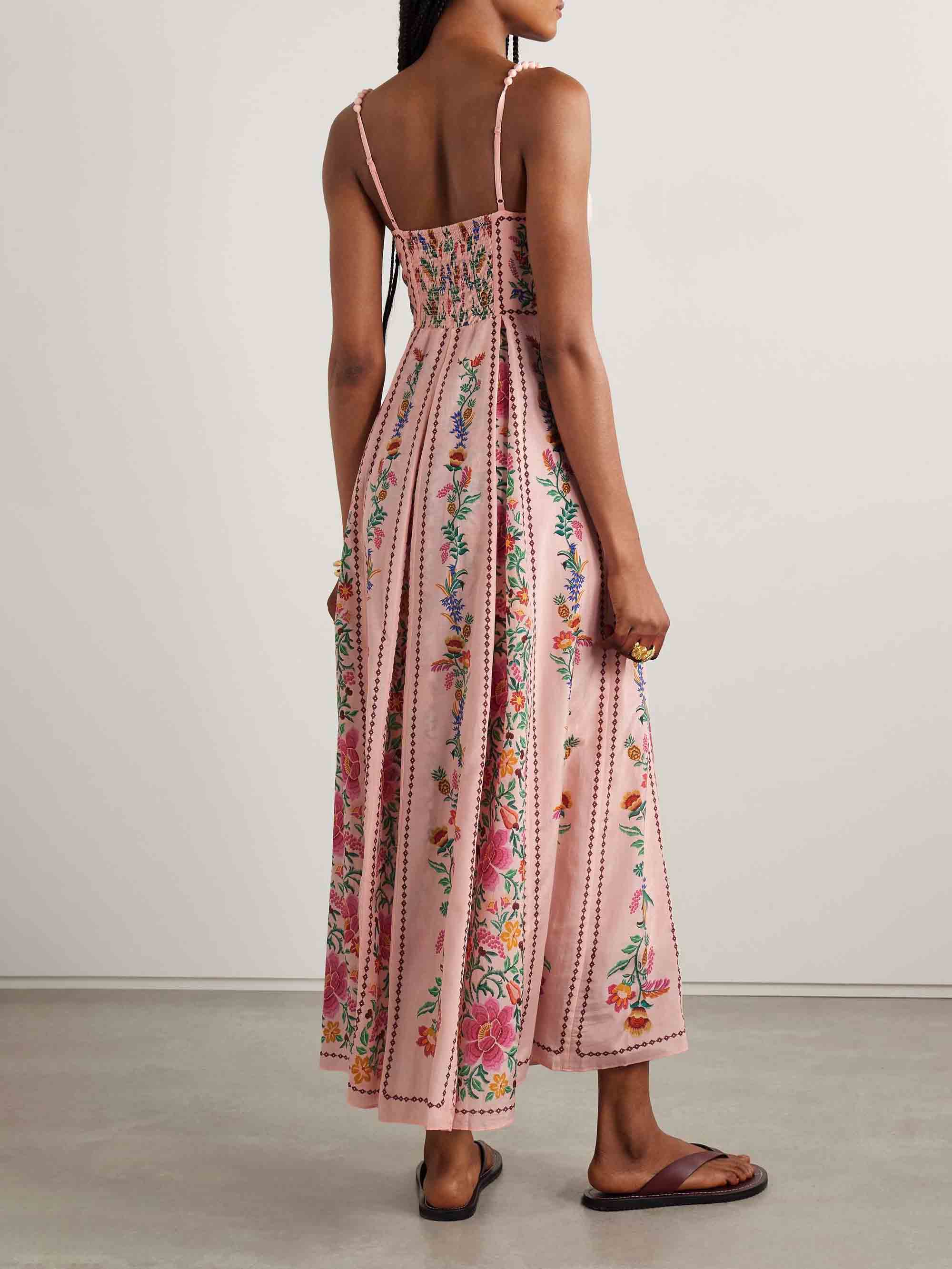 Delicate Sweet Floral Print Maxi Dress