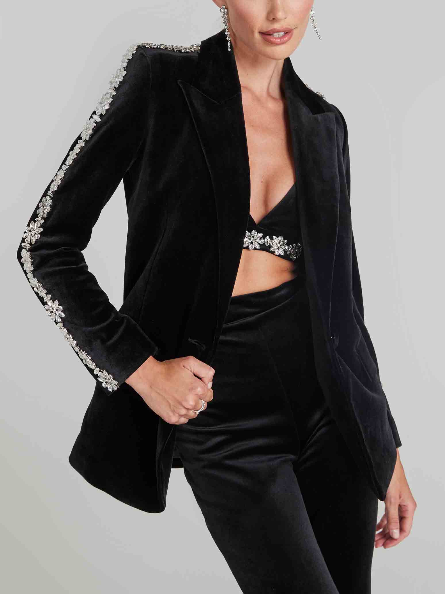 Elegant And Exquisite Diamond-studded Suit Jacket
