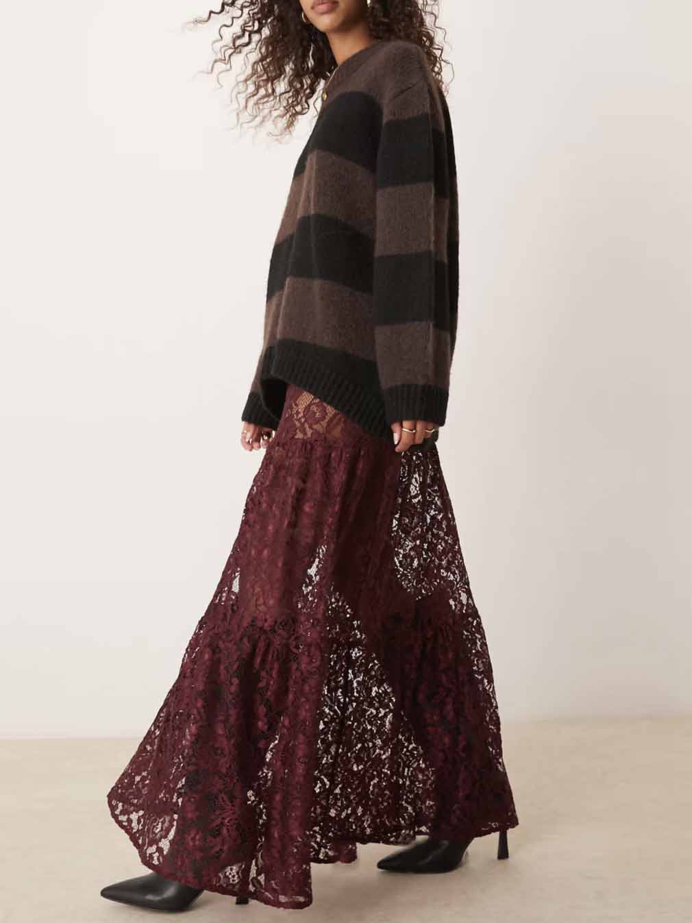 Versatile Lace Layered Sheer Skirt