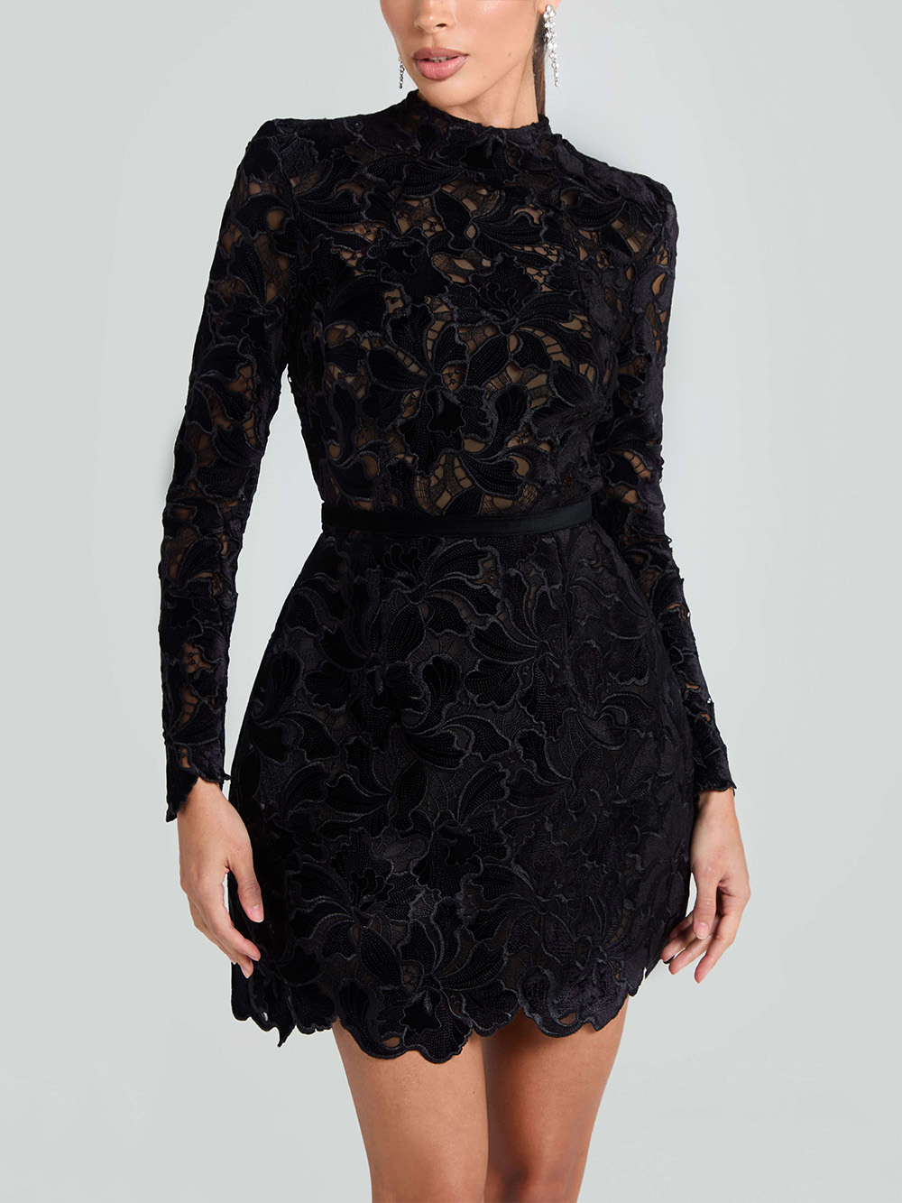 Elegant And Sophisticated Lace Mini Dress