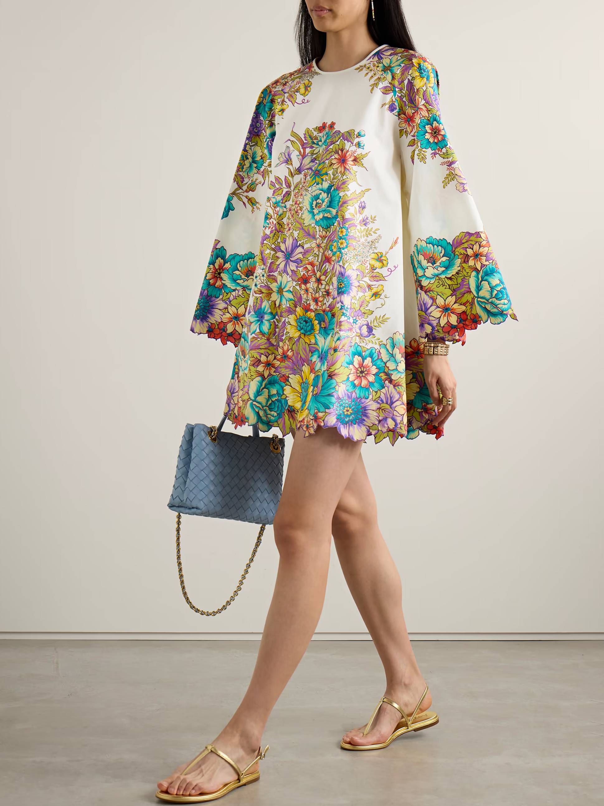 Unique Printed Mini Dress