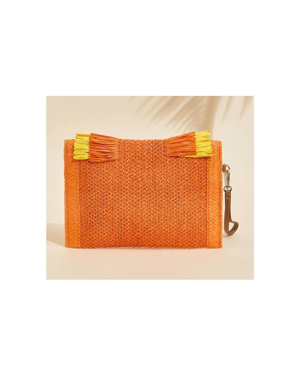 Tassel Straw Bag Clutch
