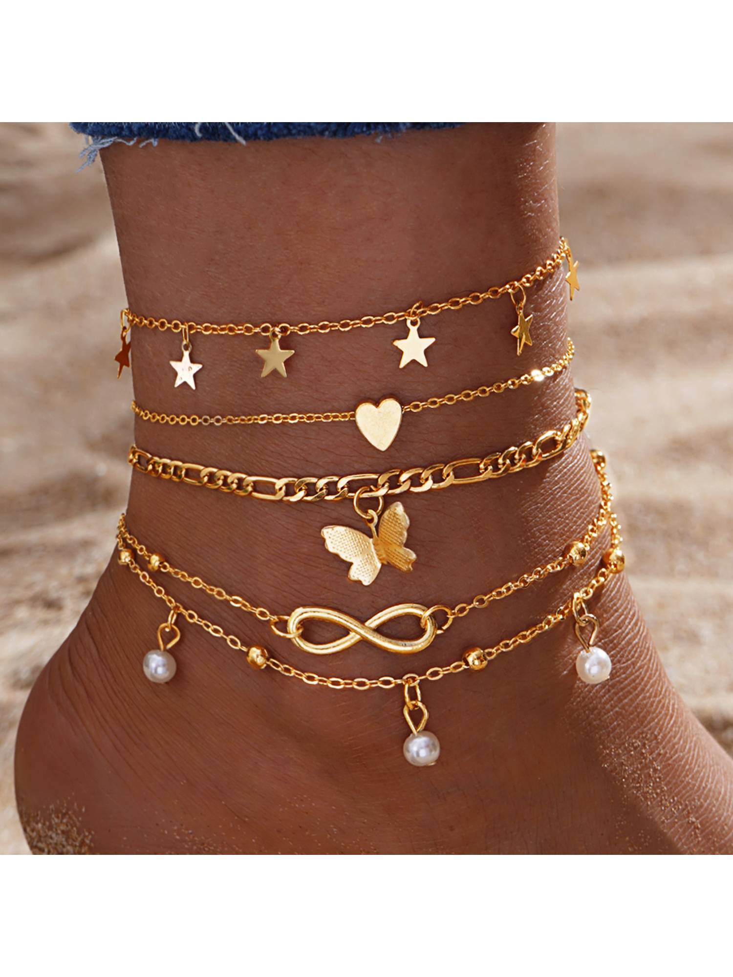 Pineapple Star Elements Anklet
