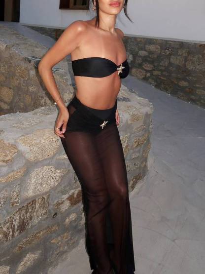 Starfish Bikini Beach Dress Three-piece Sets